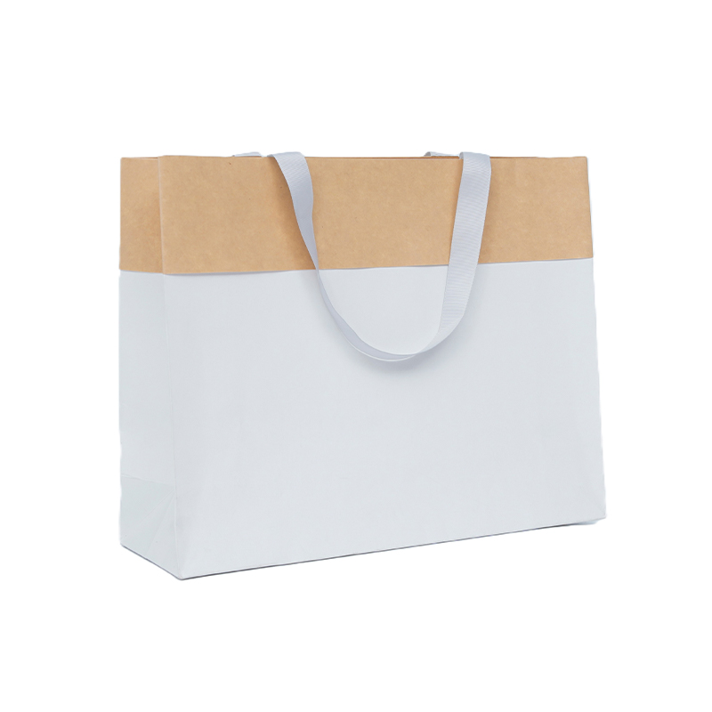 Minimalist Two-Tone Kraft Paper Bag