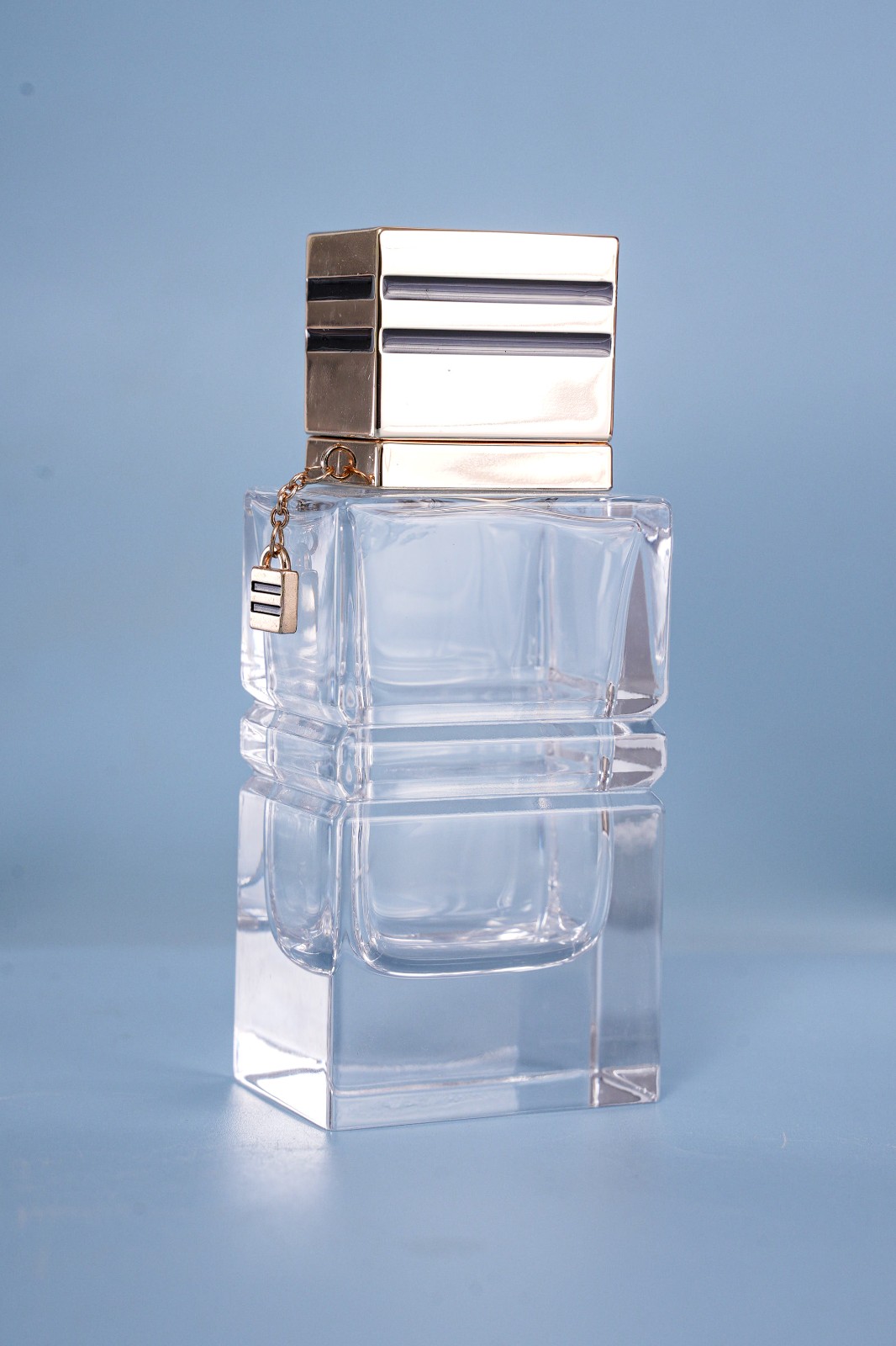 Gold Lock Perfume Bottle