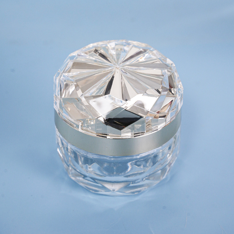 Diamond Cut Cream Jar