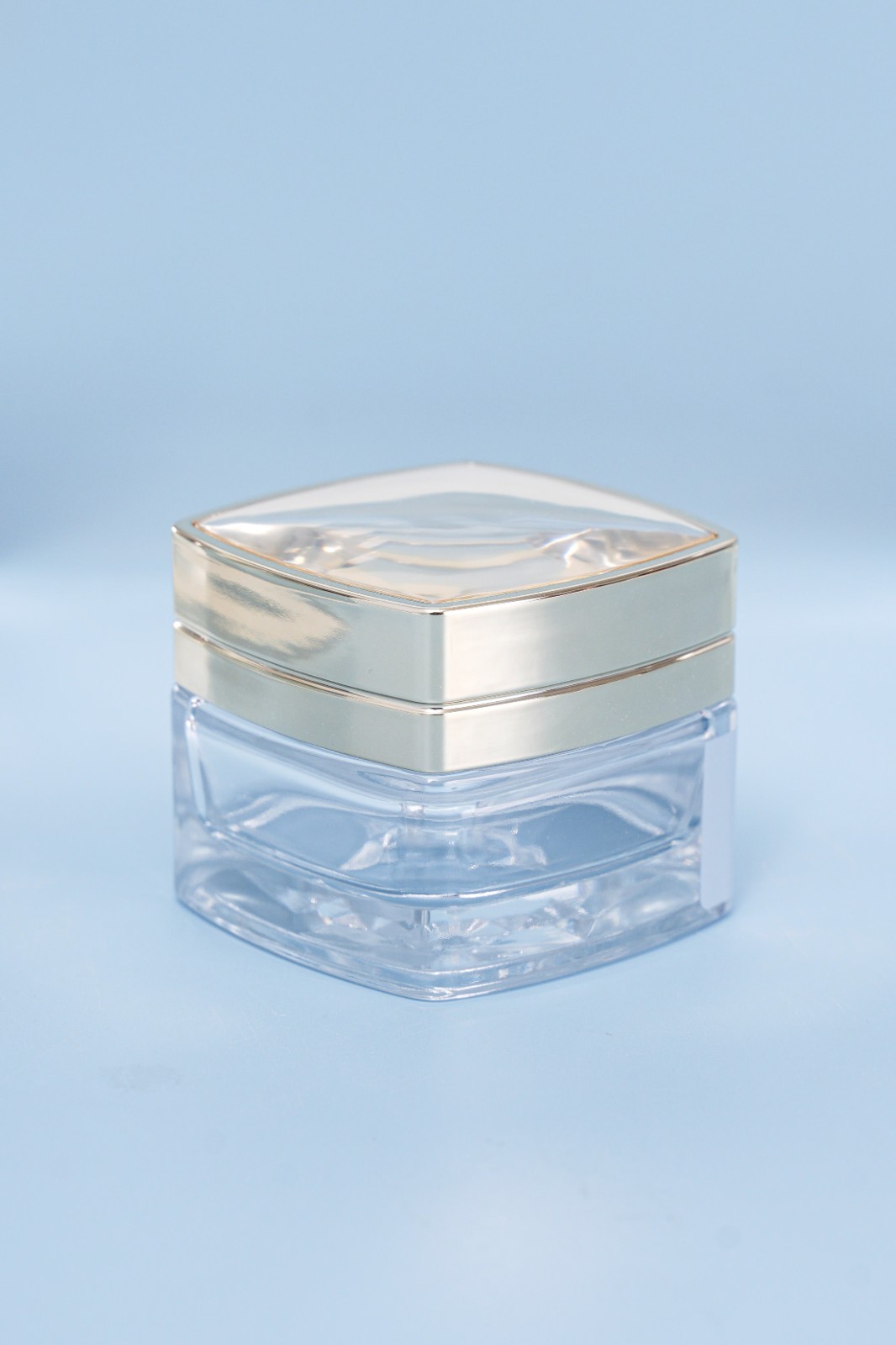 Golden Wave Square Skincare Jar