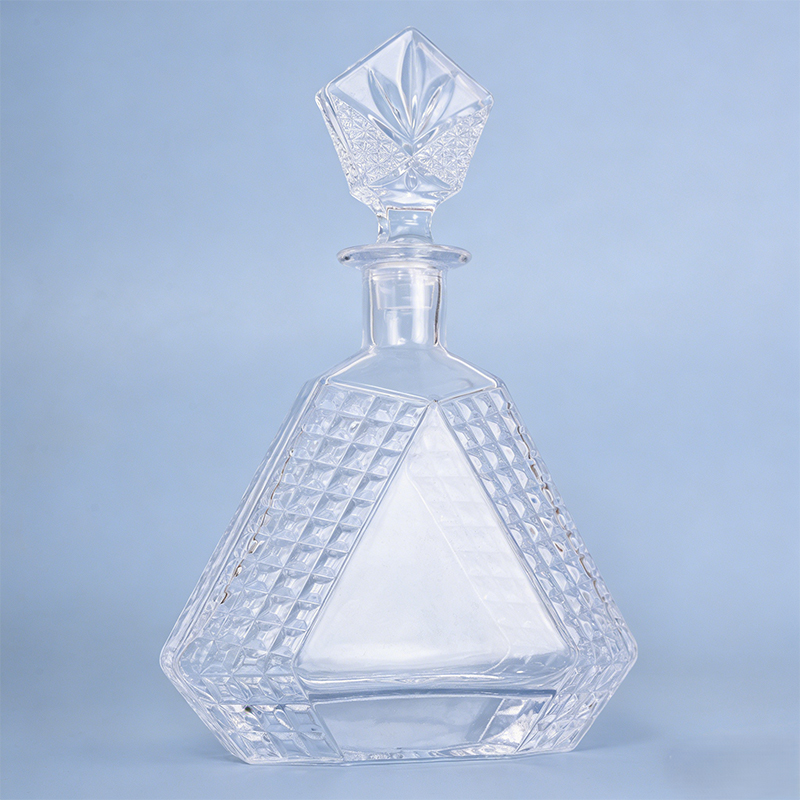 Crystal Cut Glass Liquor Bottle