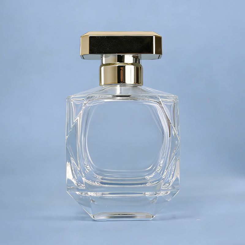 Prism Clear Glass Perfume Bottle