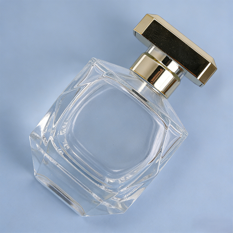 Prism Clear Glass Perfume Bottle
