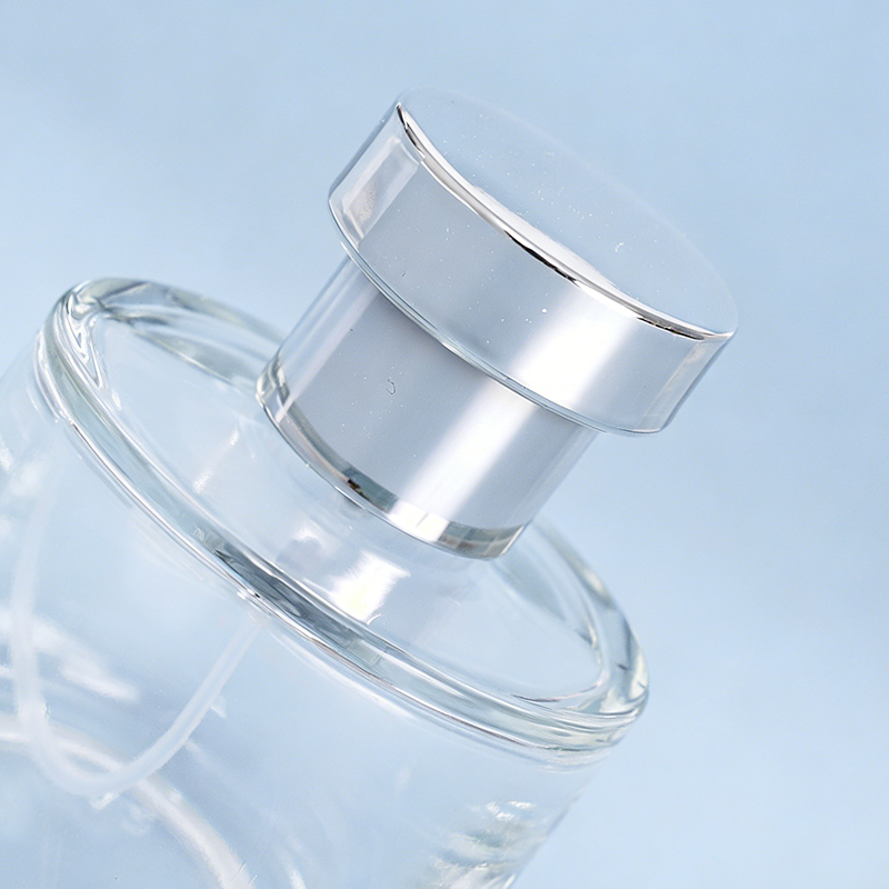 Transparent Cylindrical Perfume Spray Bottle