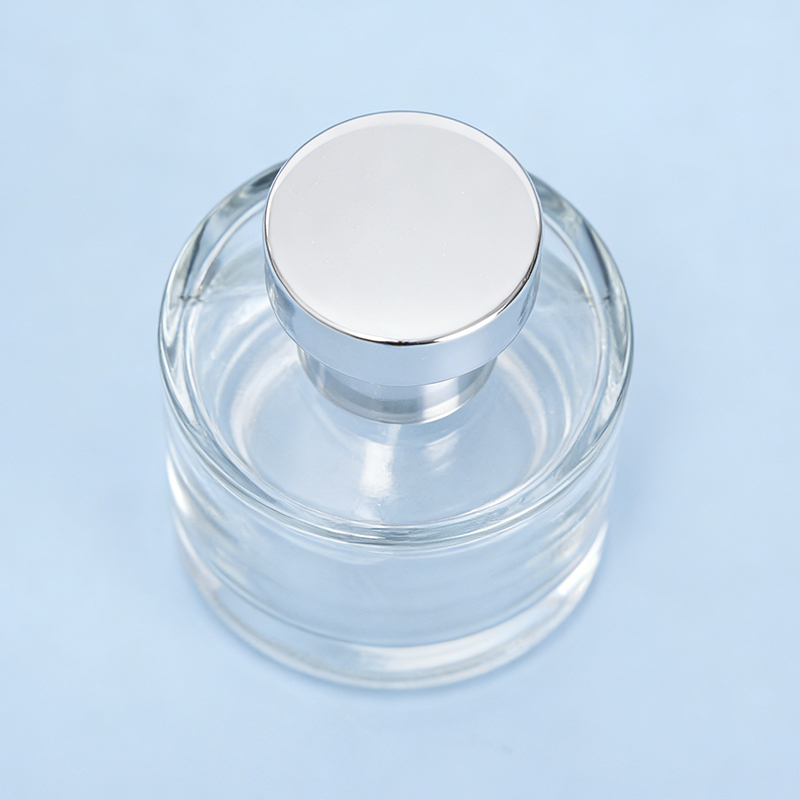 Transparent Cylindrical Perfume Spray Bottle
