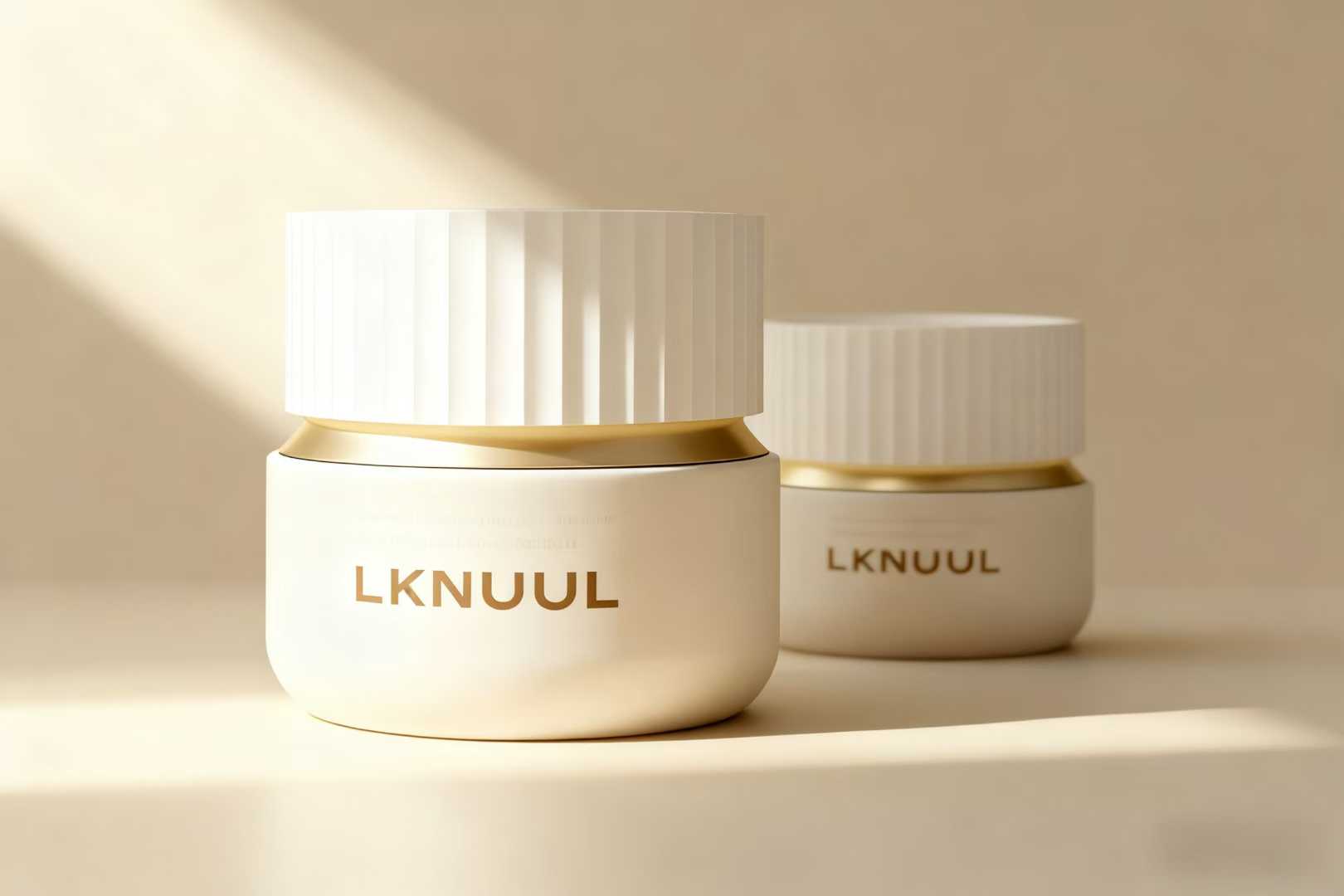 Luxury Lotion Bottle And Cream Jar