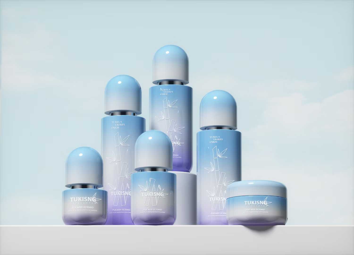Mushroom Cap Skincare Bottle