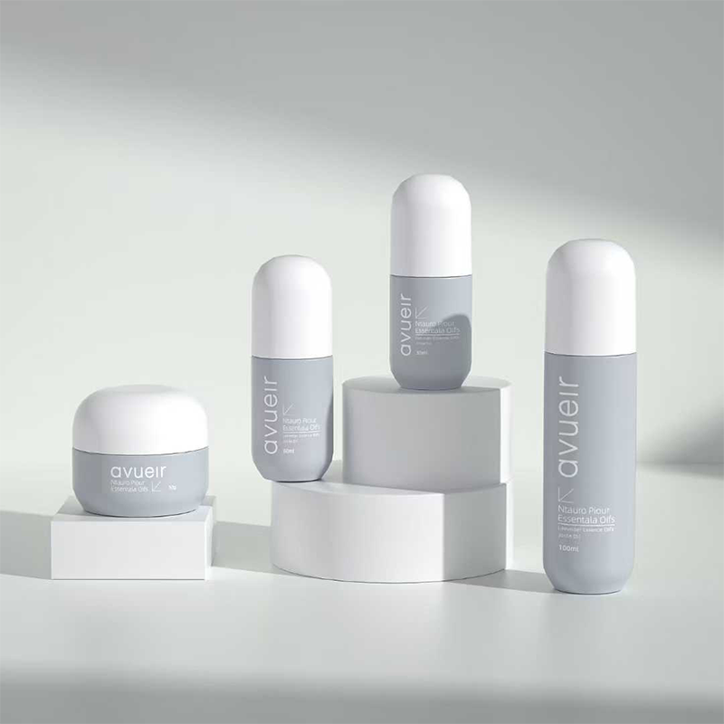 Capsule-Shaped Skincare Bottle