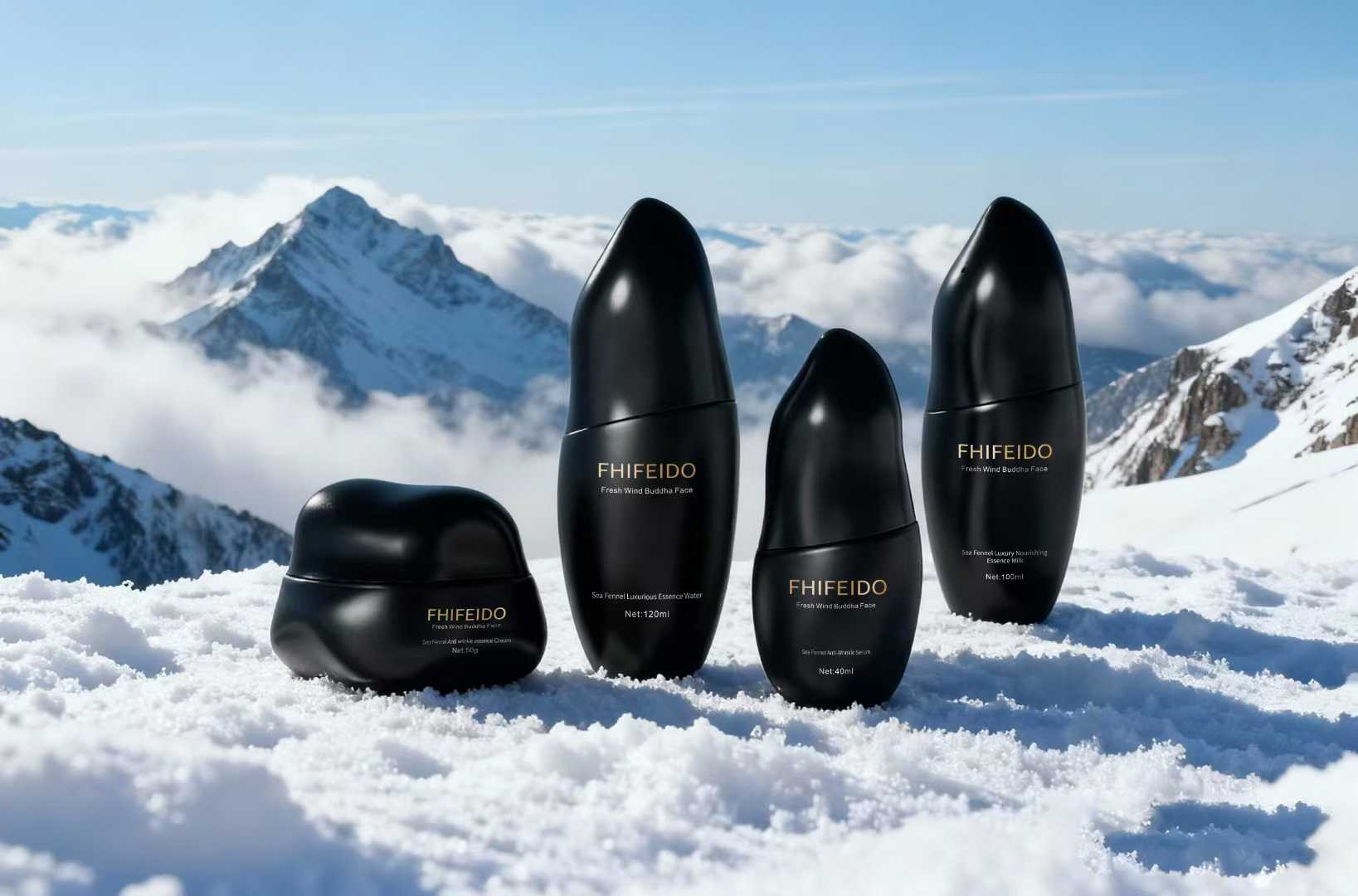 Pebble Shape Skincare Bottle