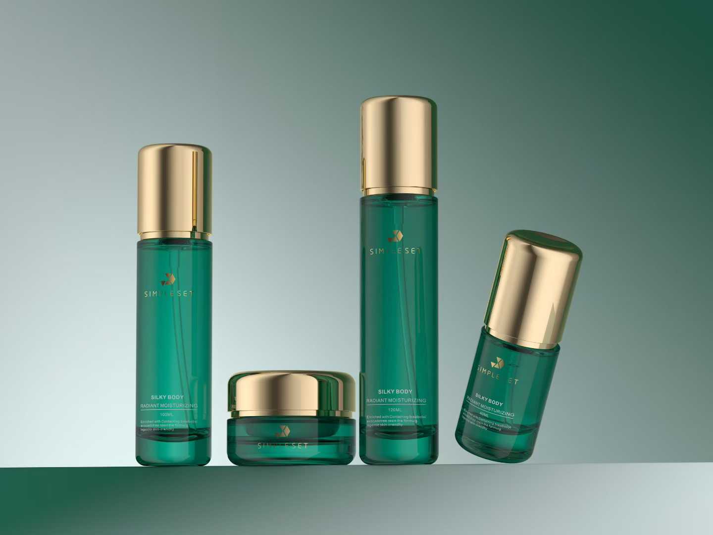 SIMPLE SET Skincare Series Bottle