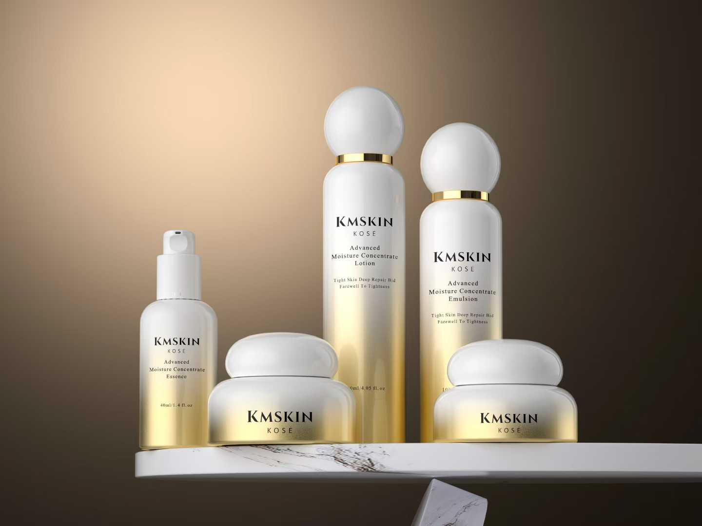 KMSKIN Skincare Series Bottle