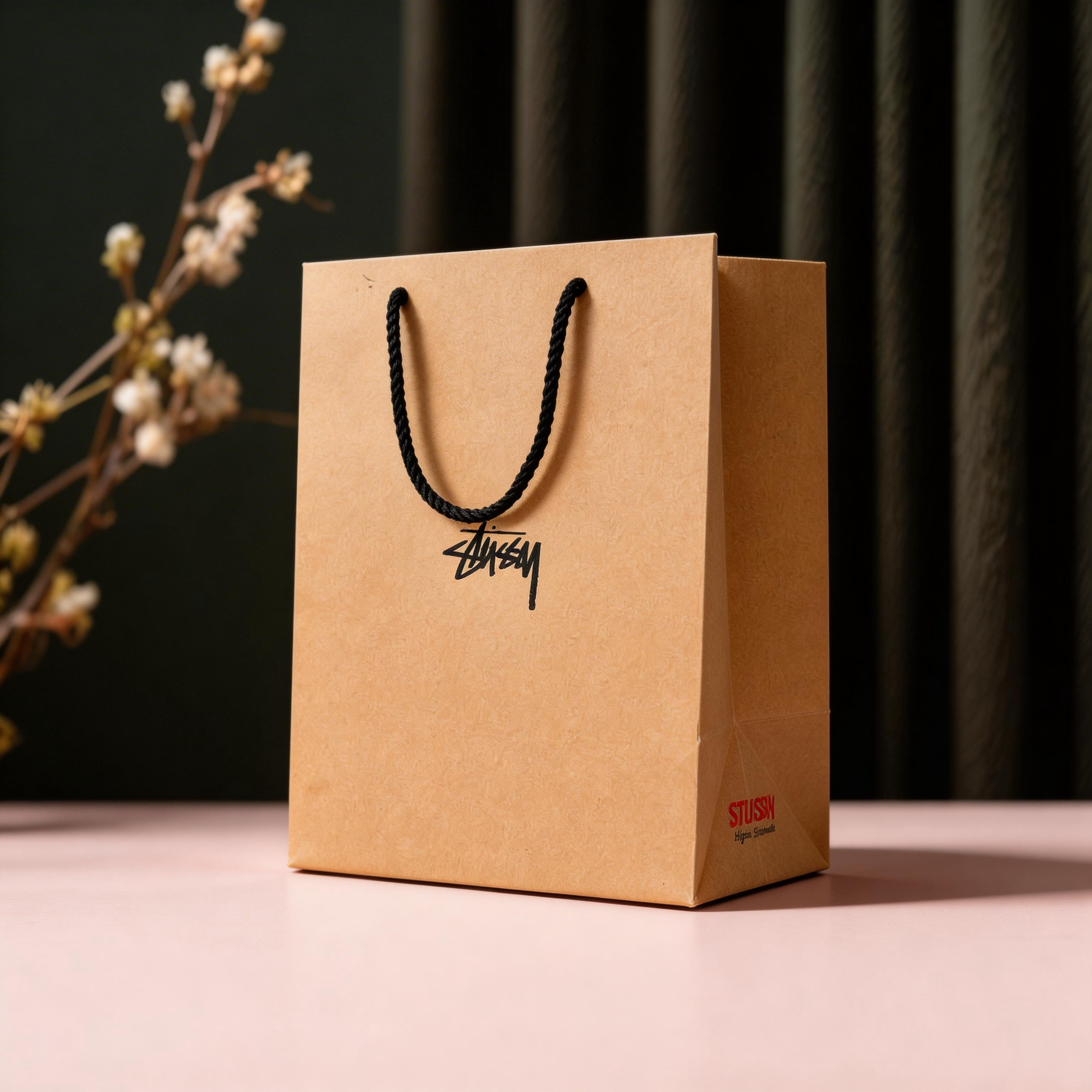 Handwritten Logo Kraft Paper Bag
