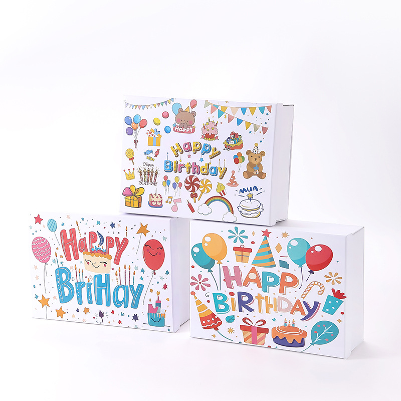 Foldable Packaging Box for Birthday Surprises