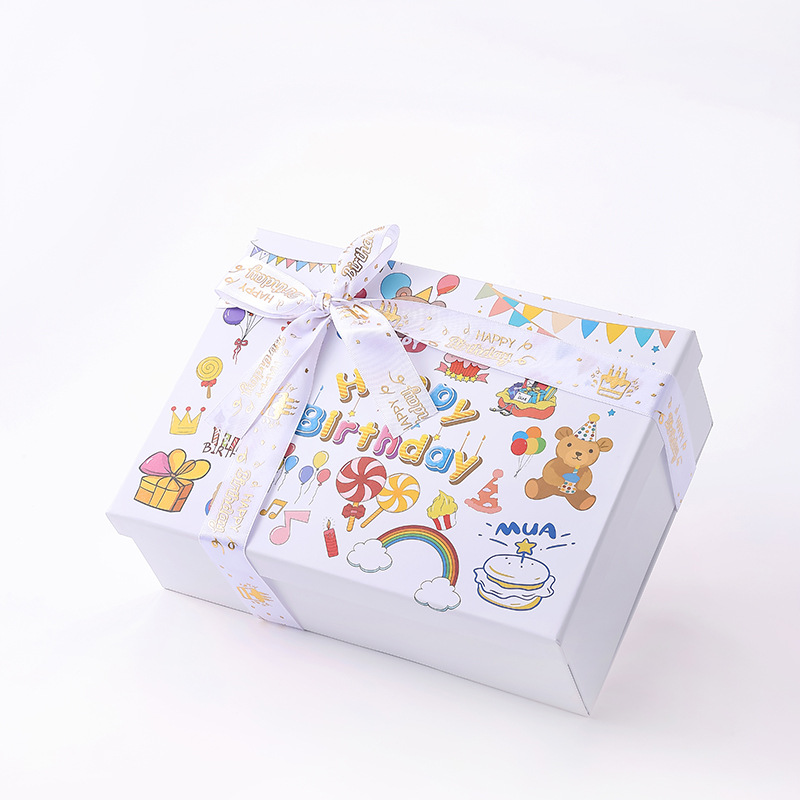 Foldable Packaging Box for Birthday Surprises
