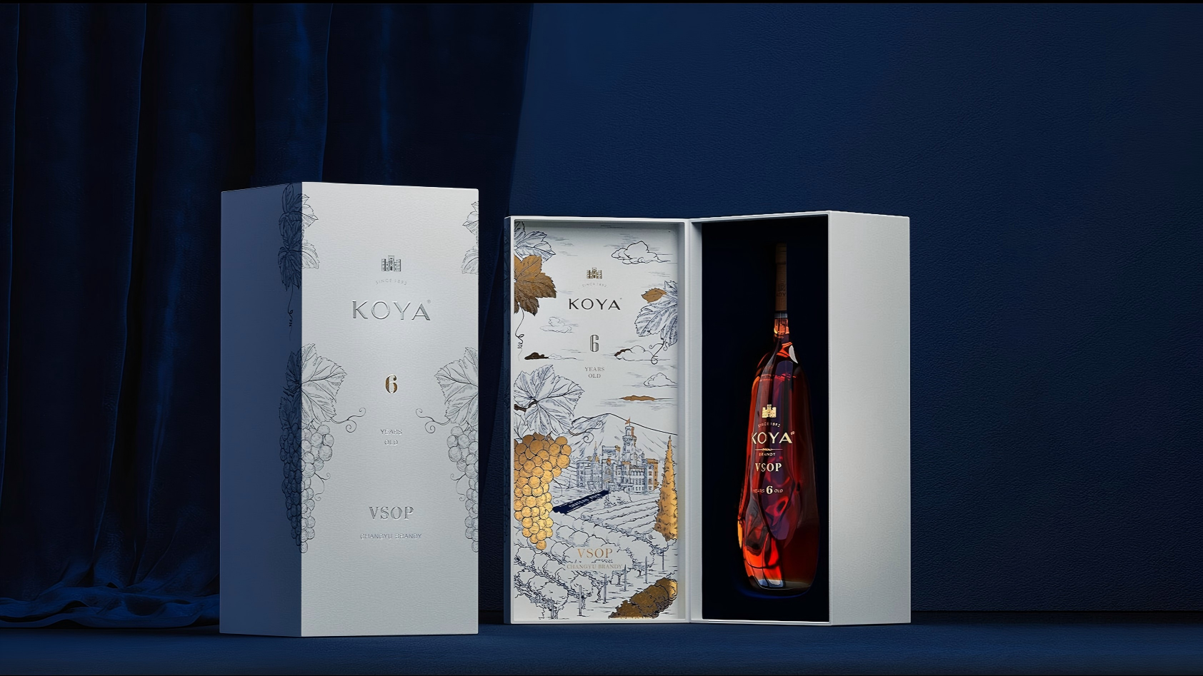 Custom Luxury Brandy Gift Box Packaging Case