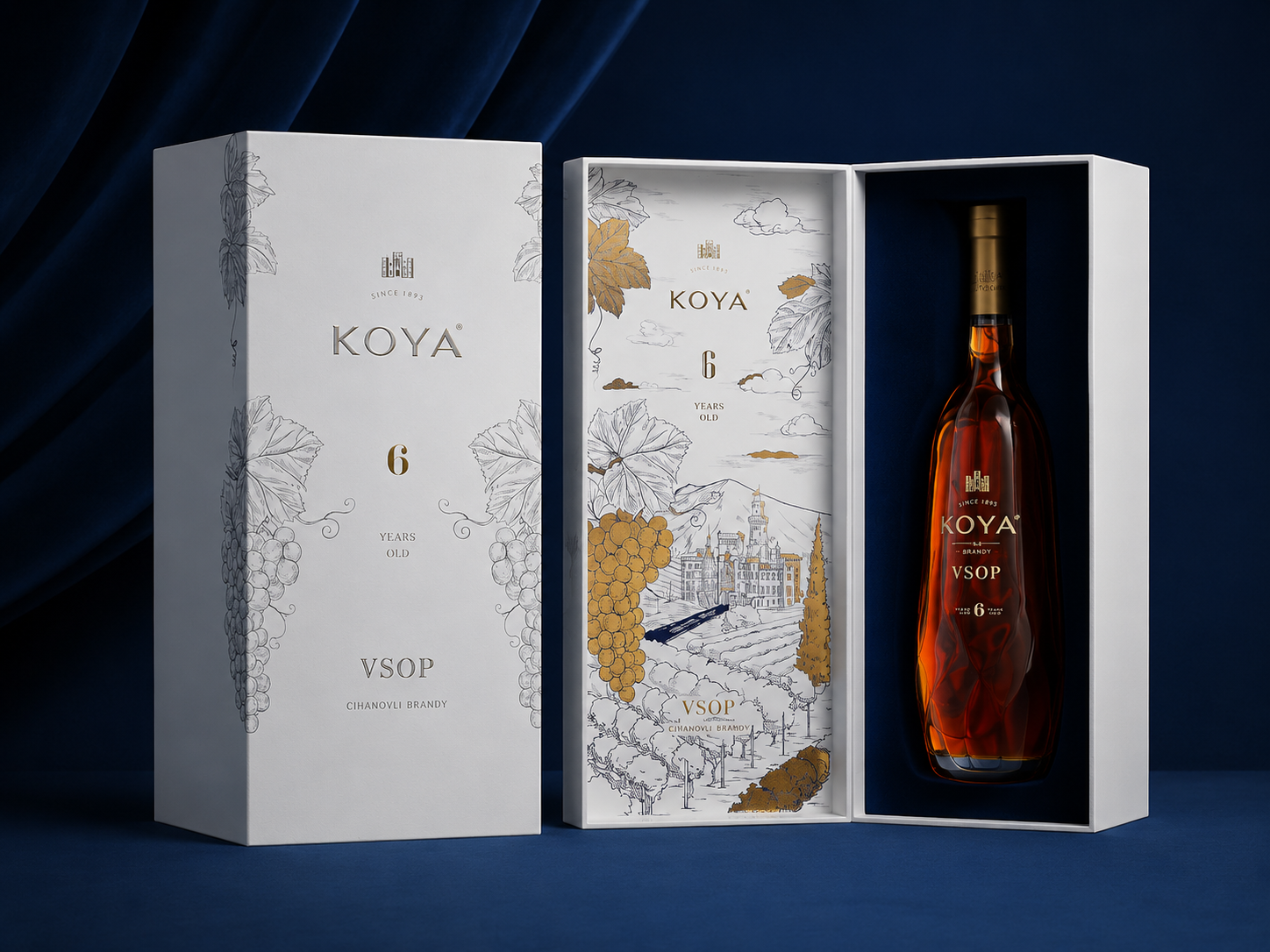 Custom Luxury Brandy Gift Box Packaging Case