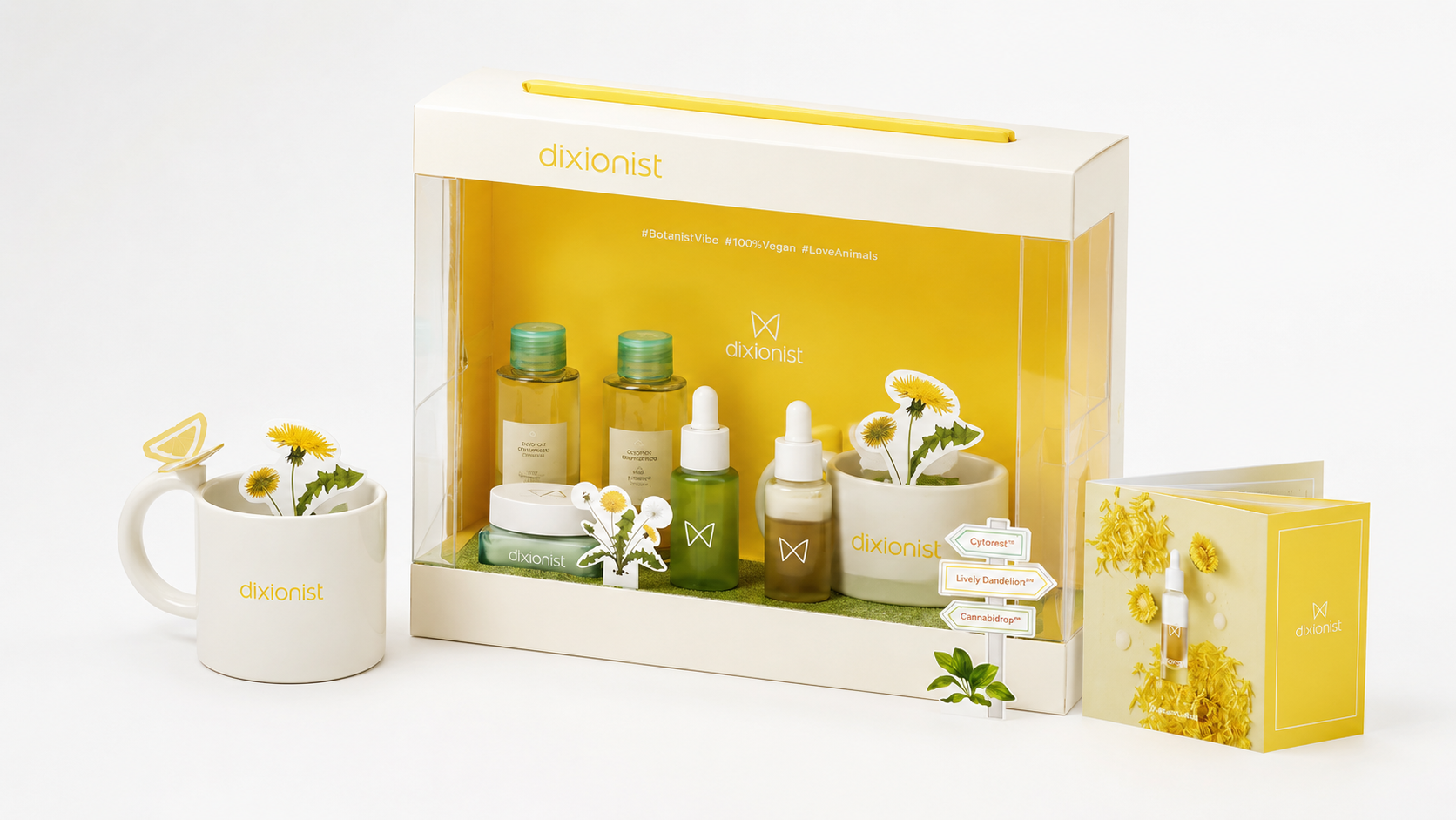 Custom Botanical Skincare PR Gift Box Packaging Case