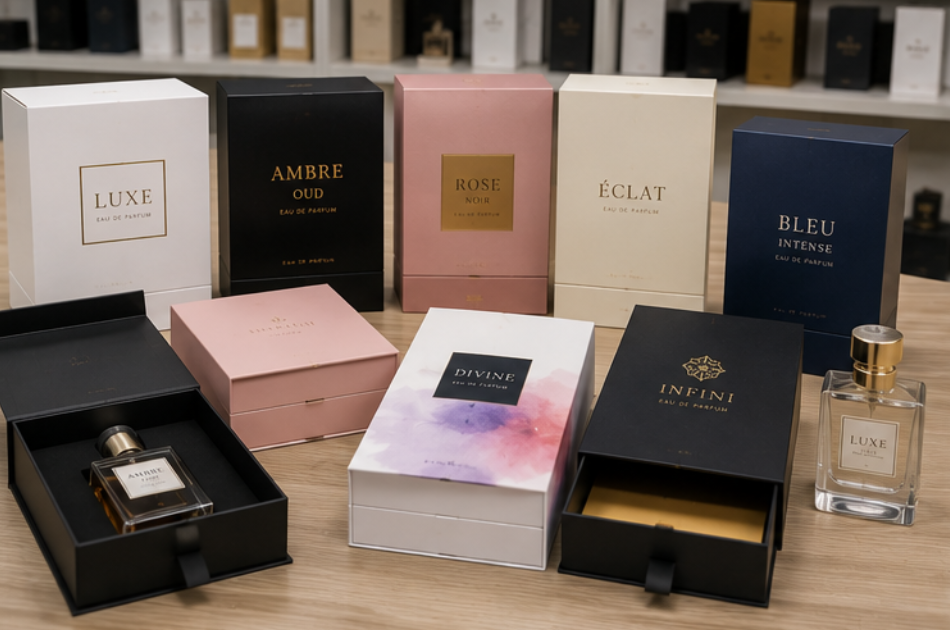 perfume packaging sample approval