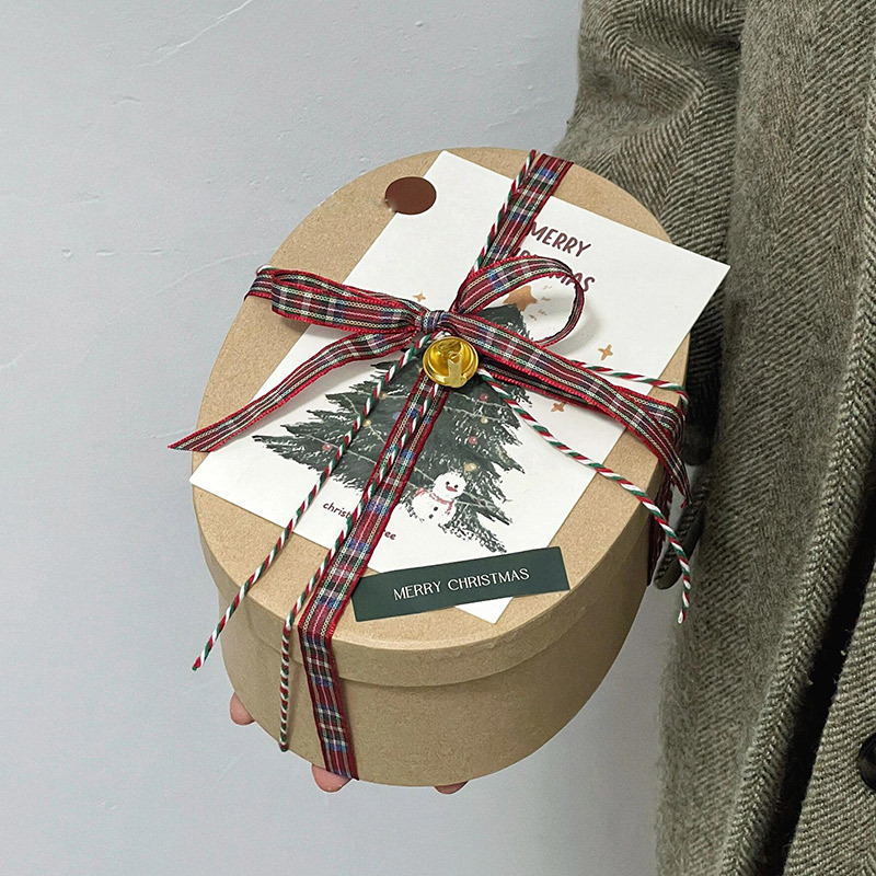 Custom Christmas Round Gift Box