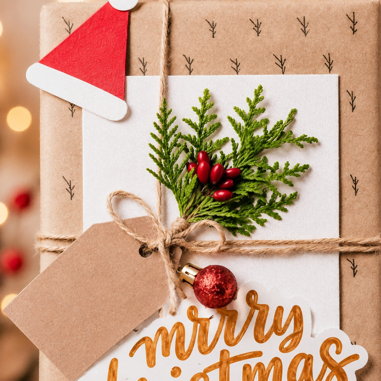 Kraft Christmas Gift Box