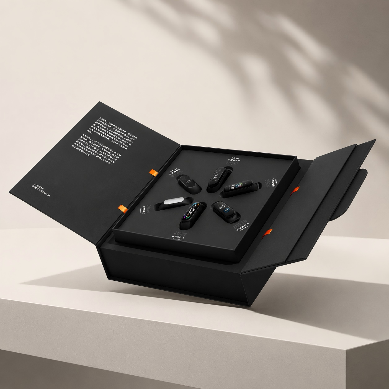 Elegante confezione regalo per Smart Band con vassoio espositivo.