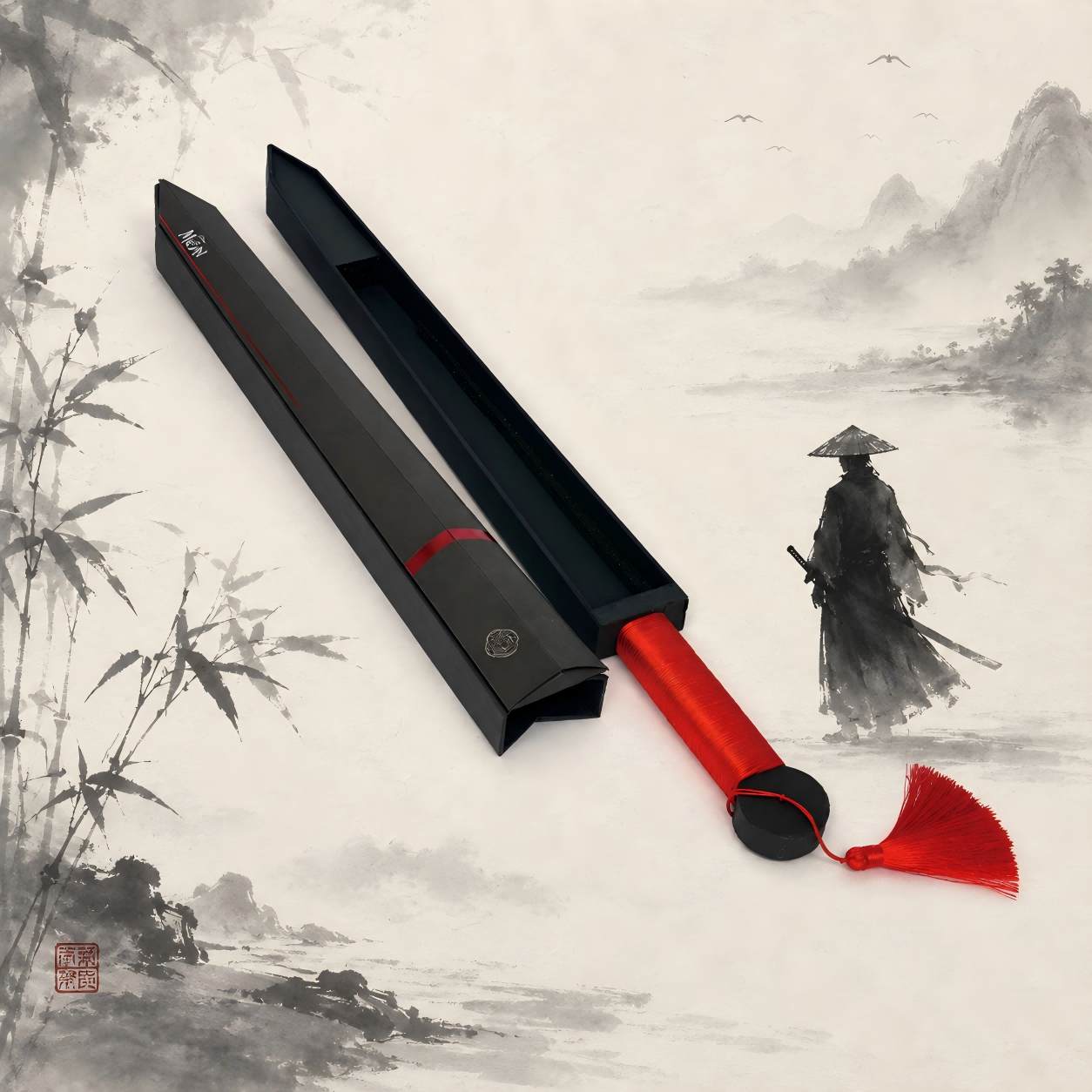 Coffret cadeau créatif inspiré de l'épée