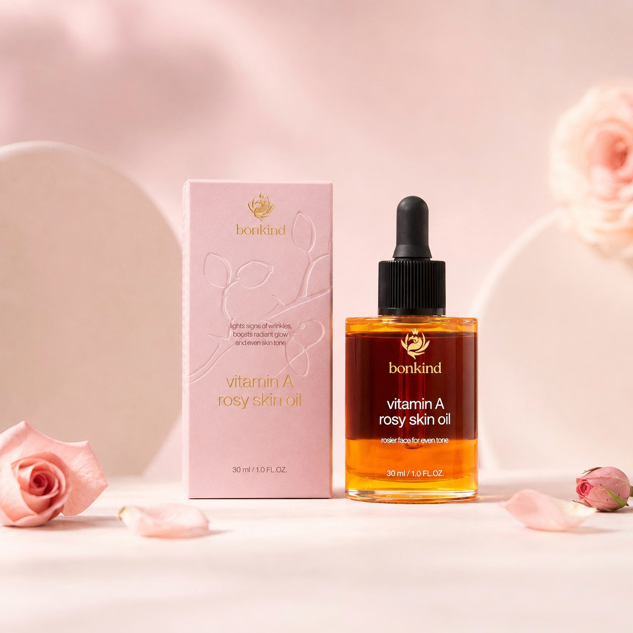 Luxury Natural Botanical Skincare Oil Set – Vitamin E, Vitamin C, Vitamin A & Essential Oil Blend for Face Care & Anti-Aging