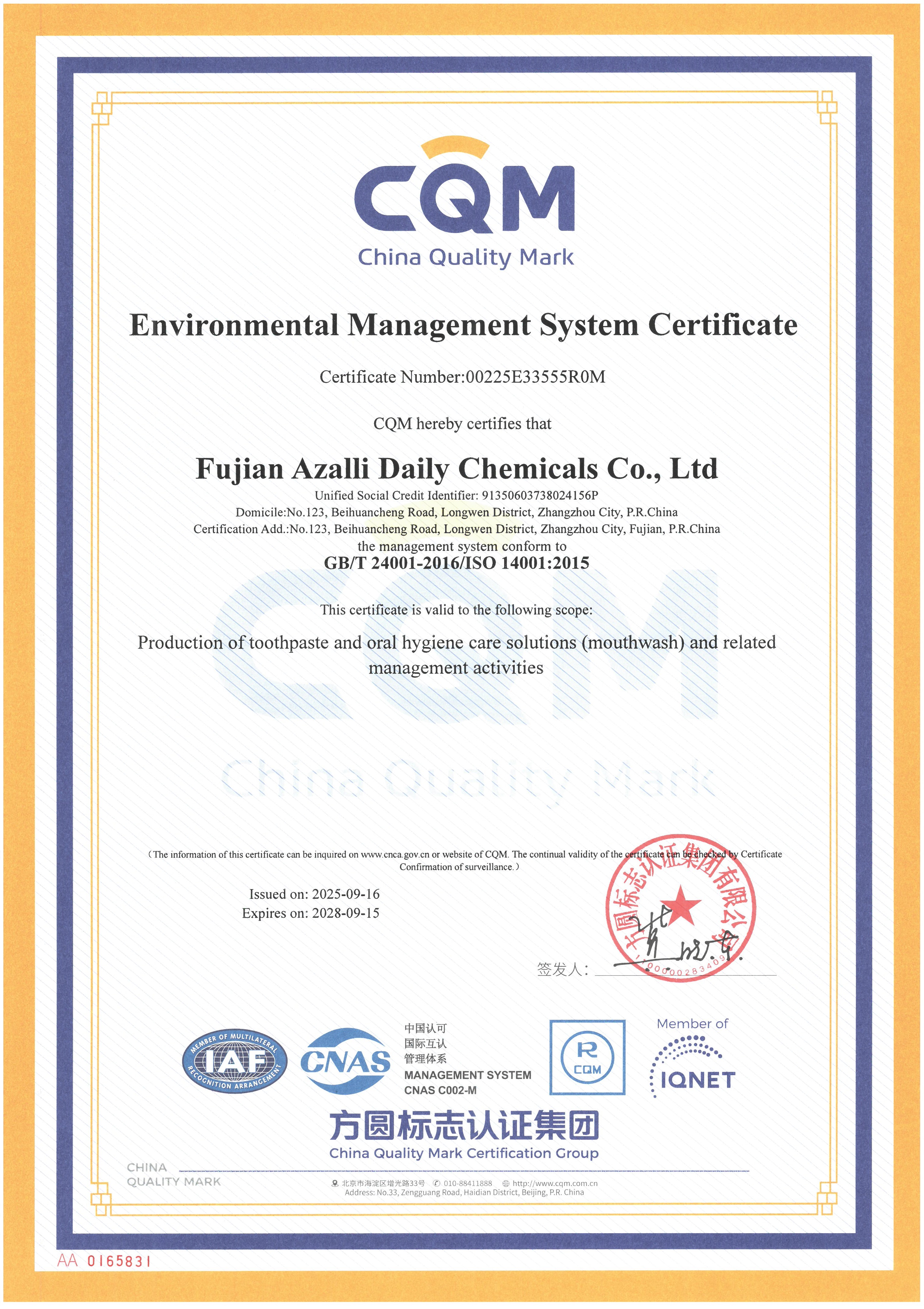 Environmental protection