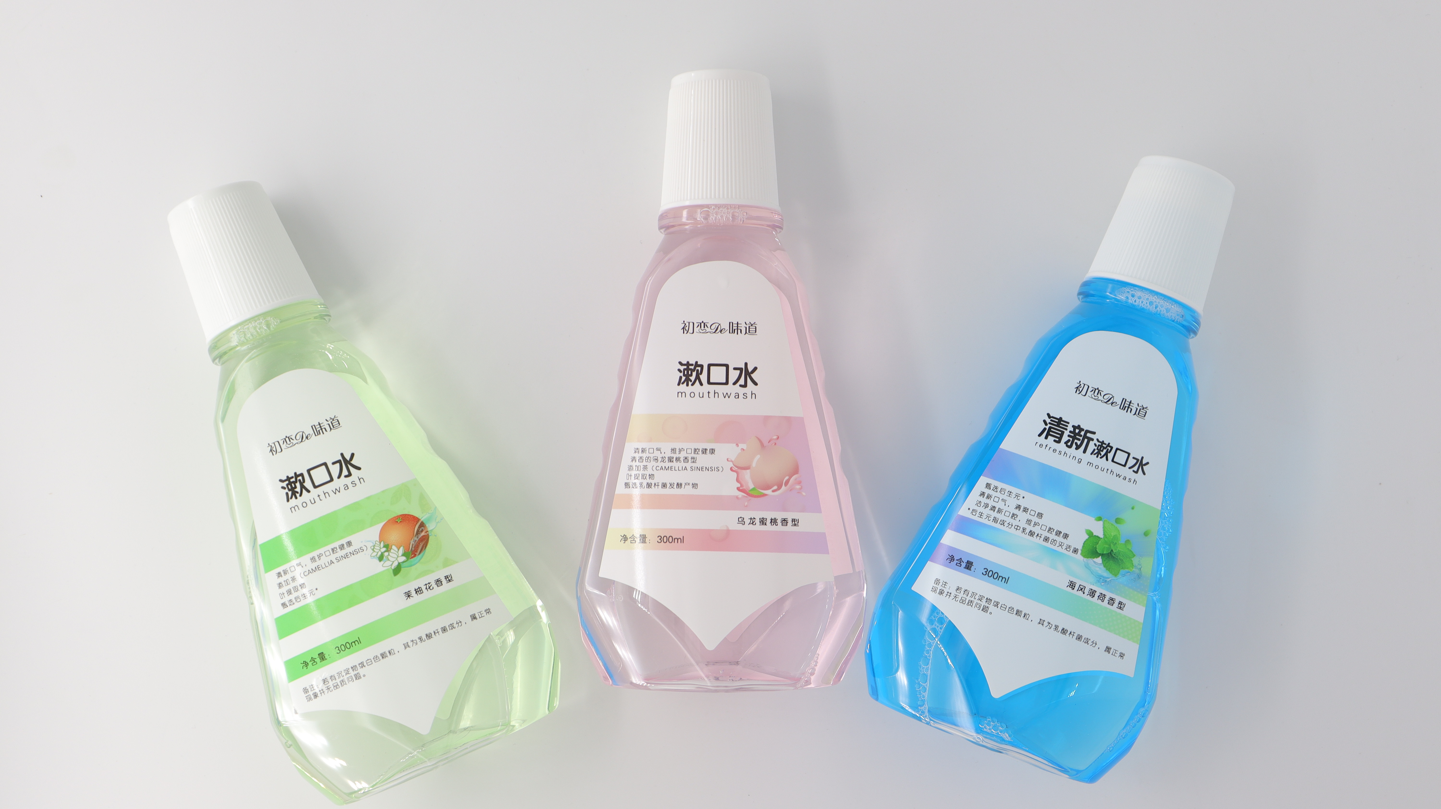 Fresh Mint Oil-Layered Fluoride-Free Probiotic Mouthwash