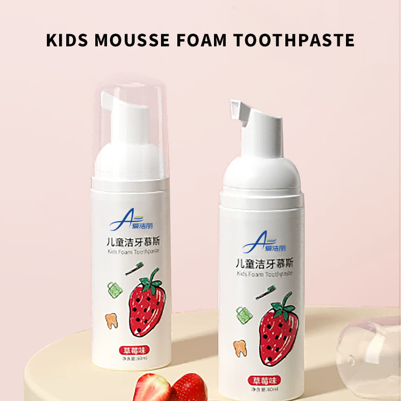 Kids Foaming Mousse Toothpaste with Remineralizing Formula
