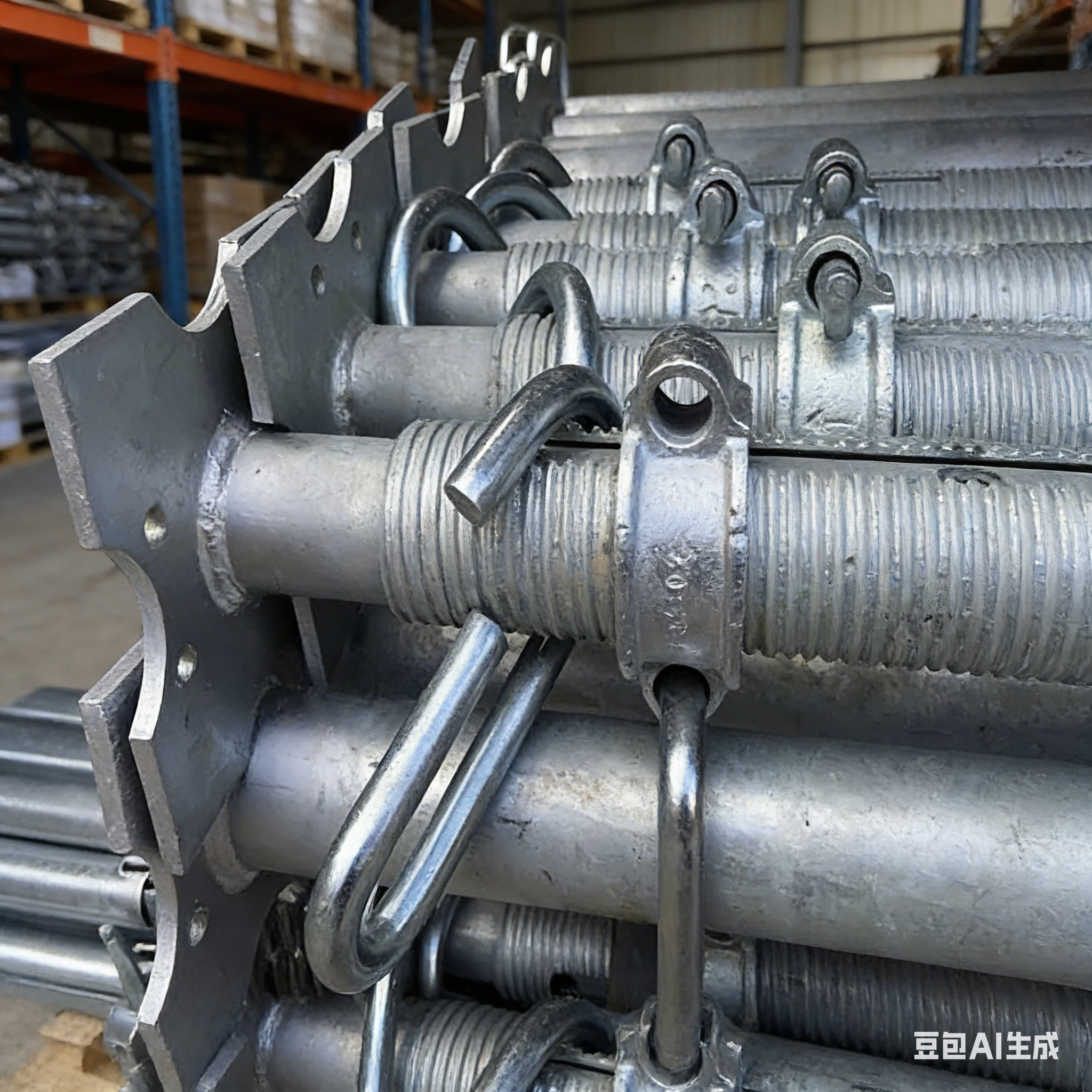Puntal de acero ajustable | Soporte de encofrado galvanizado de alta resistencia para la construcción