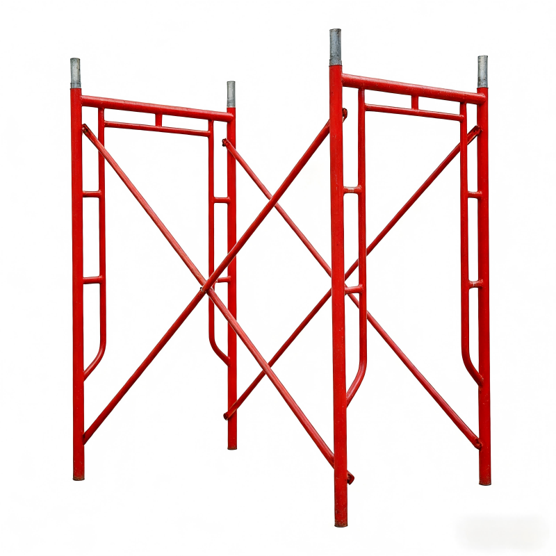 EN 12811 Certified Custom Color Powder Coated Walk Through H Frame Scaffolding