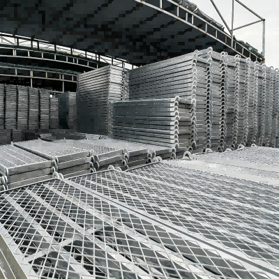 Galvanized Steel Scaffolding Plank | Heavy Duty Scaffold Walk Board for Construction