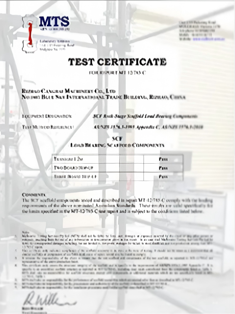 Test Certificate