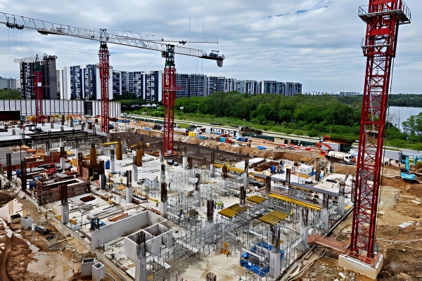 industrial park scaffolding