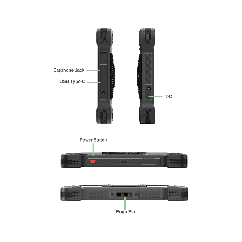 10-inch Rugged Vehicle Tablet for Industrial with Android 13