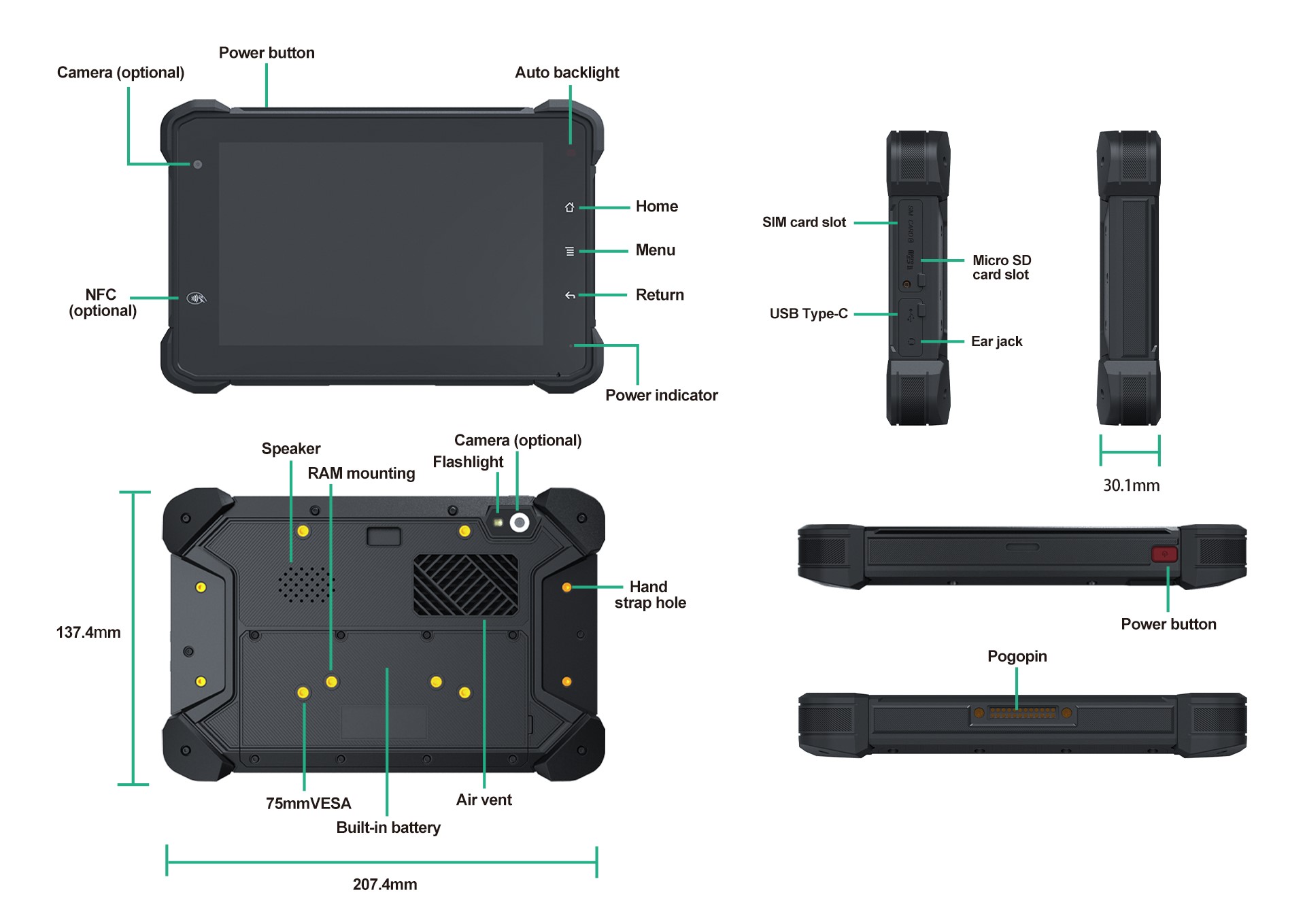 android rugged tablet