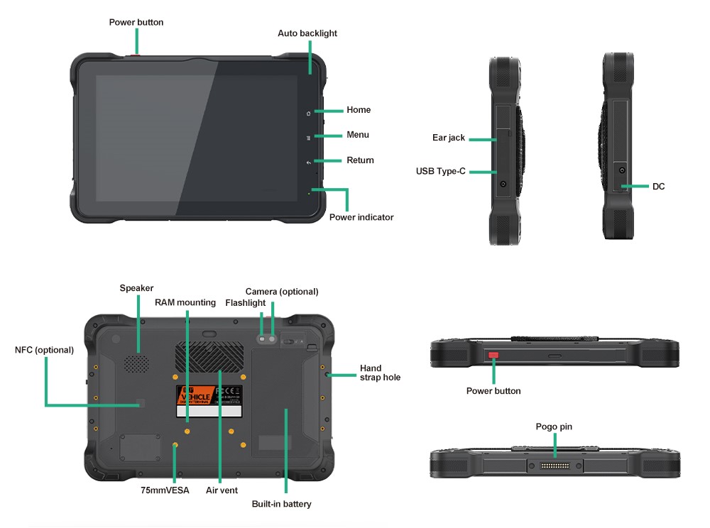 10-inch Rugged Tablet