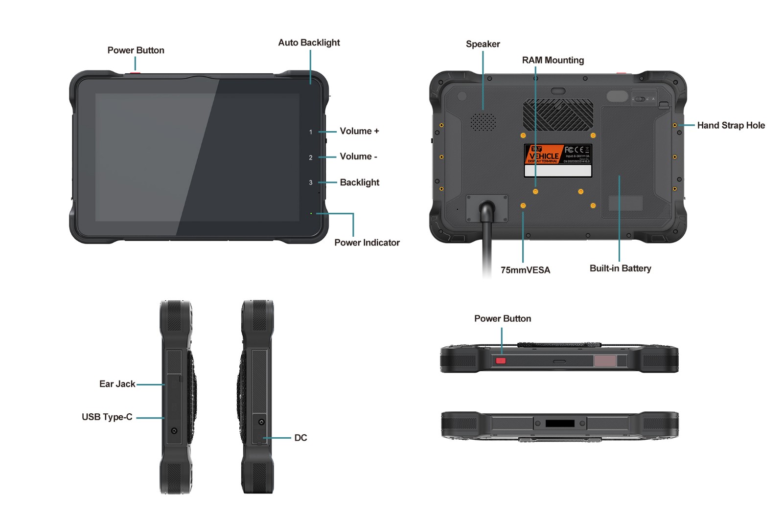 Linux Debian Rugged Tablet