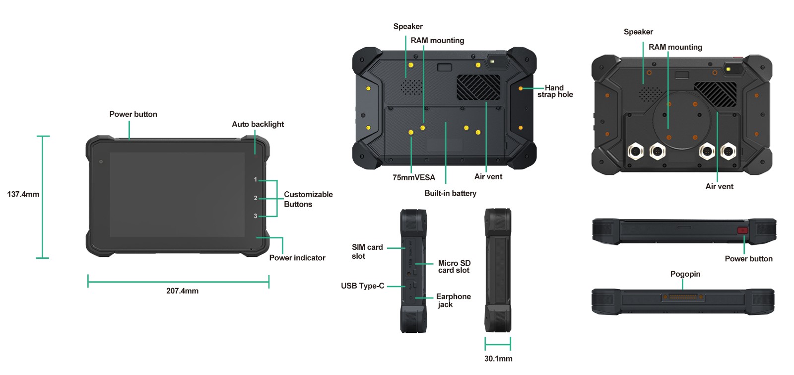 Linux Rugged Tablet