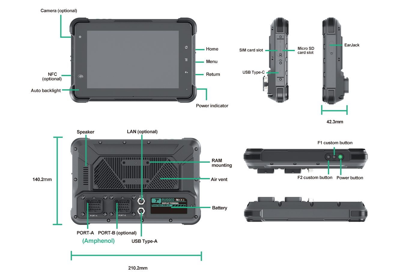 Android 13 Rugged Tablet