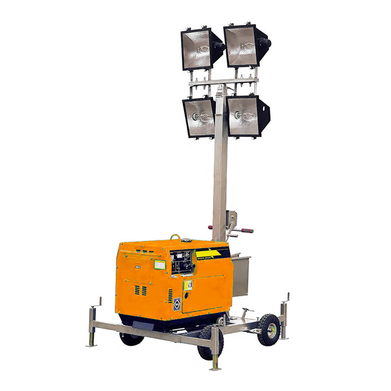 Generator Set With Light Tower Generator Set With Light Tower
