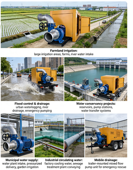 diesel engine driven mixed flow pump diesel engine driven mixed flow pump