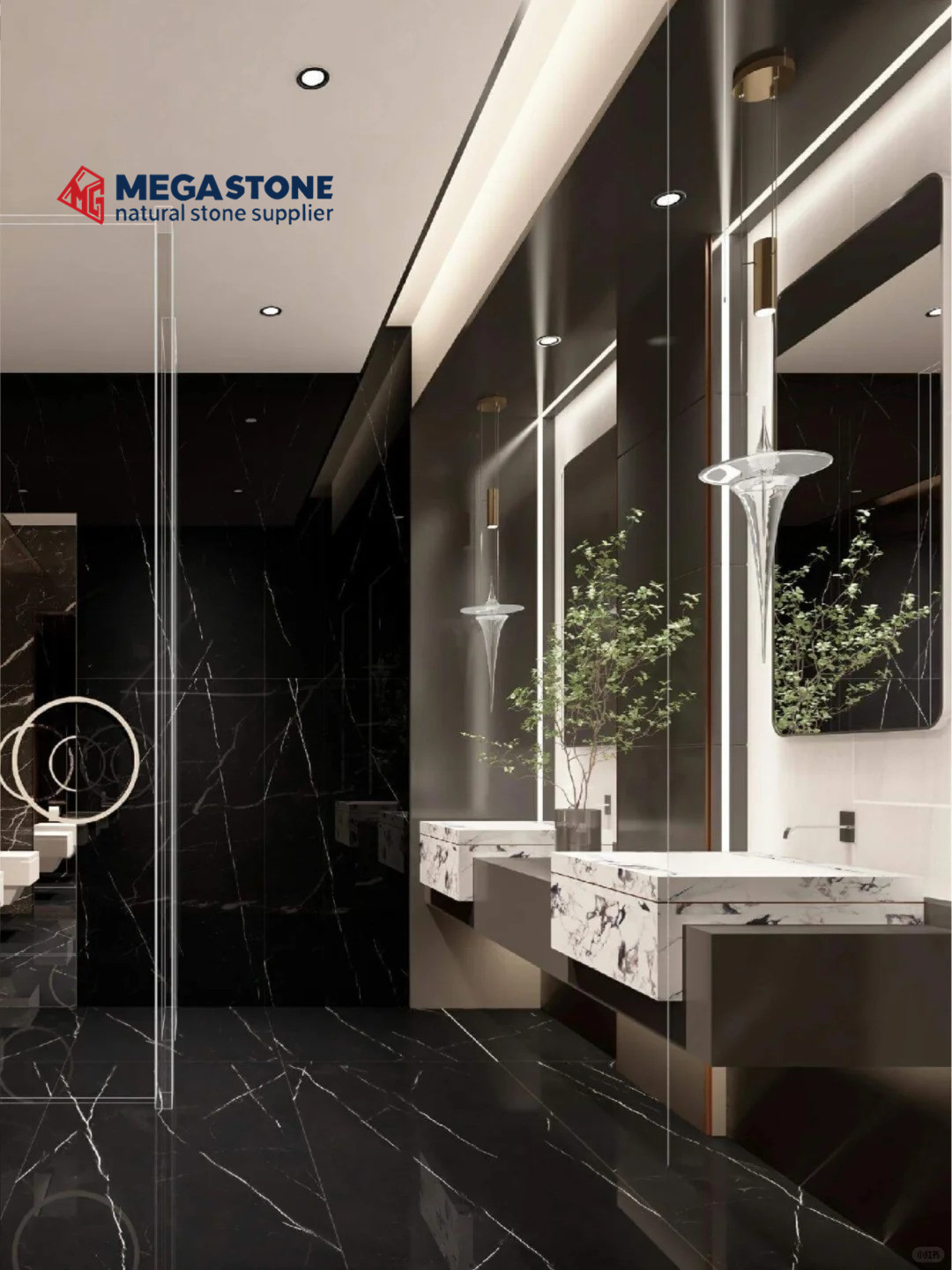 China Black Marquina Marble