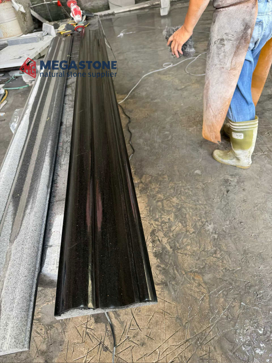 Galaxy Black Granite Slab