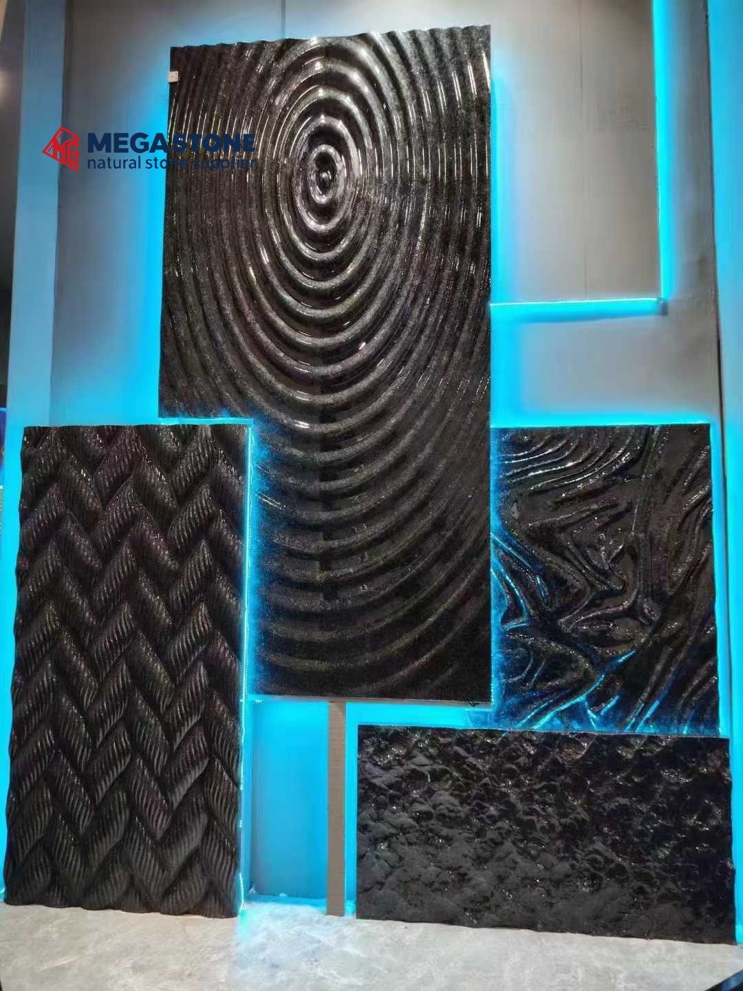 Angola Black Granite Slab