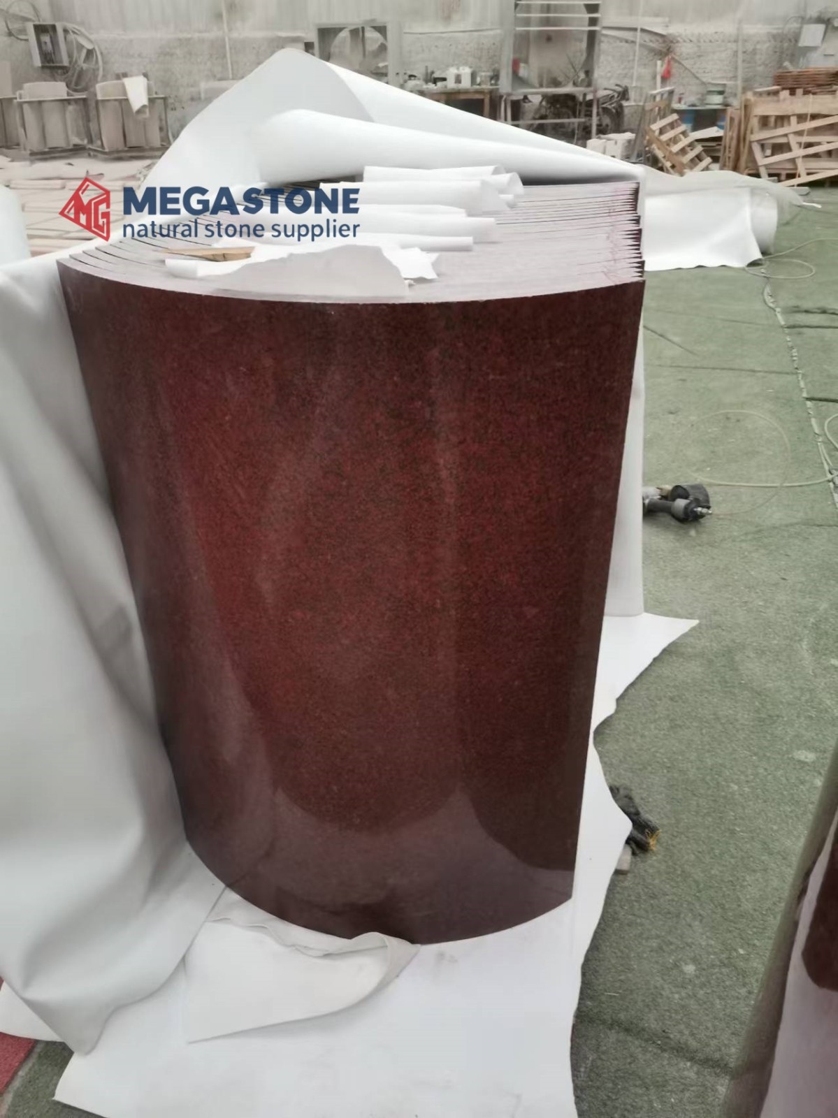 Ruby Red Granite Slab