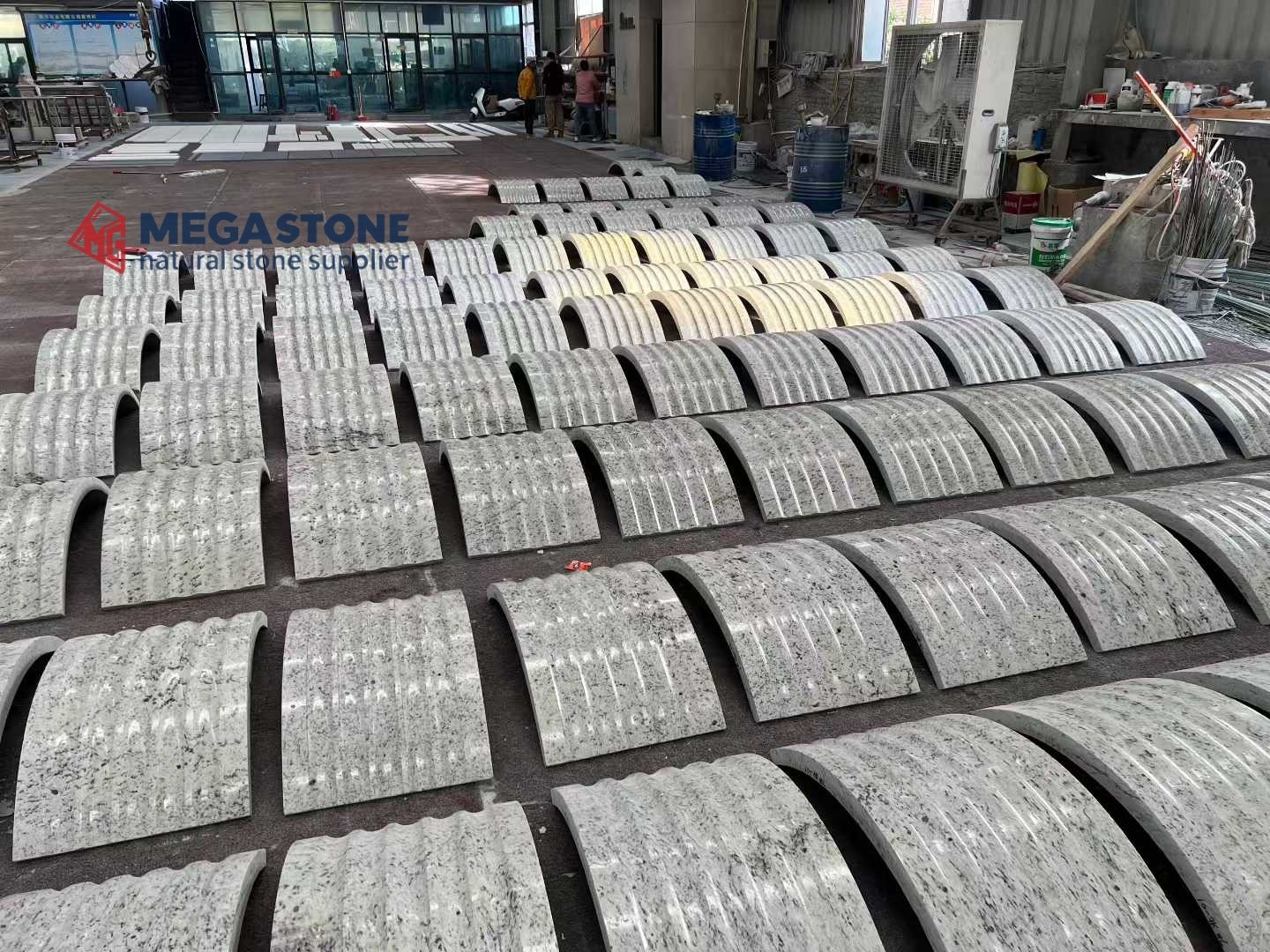 White Ornamental Granite slab suppliers