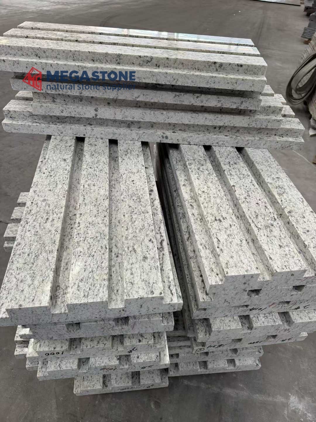 White Ornamental Granite Slab