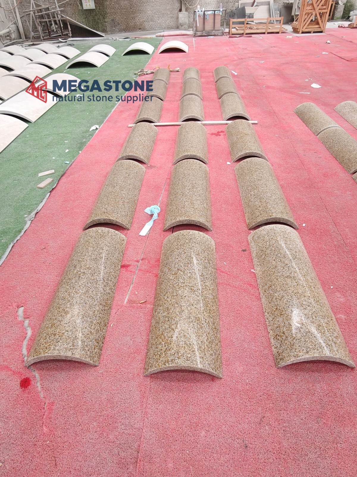 Shandong Rust Yellow Granite slab manufacturers